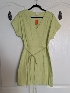 Green Wrap Dress